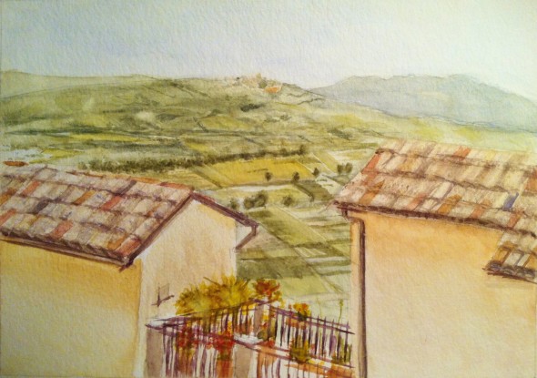 View of Umbria from Trevi